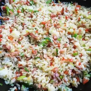 Make Elbow ham and rice step 8