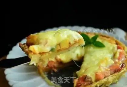 Make Salmon potato pizza step 12
