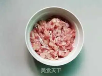 Make Fish chicken silk step 1