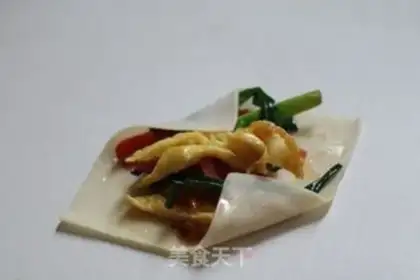 Make Spring rolls step 8
