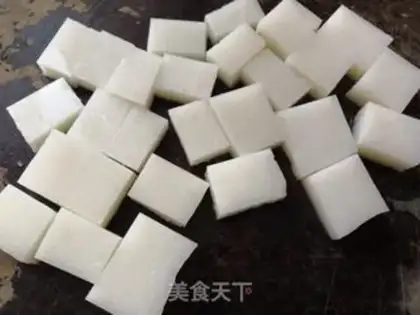 Make Red sugar and rice step 1