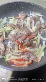 Make Onion fried liver step 4