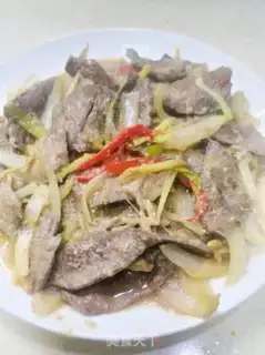 Make Onion fried liver step 5