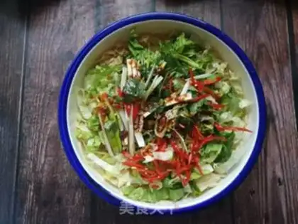 Make Lettuce with artificial meat step 7