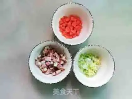 Make Scrambled rice step 1