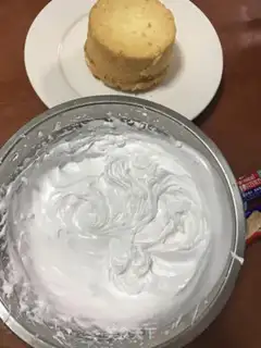 Make Four-inch birthday cake step 8