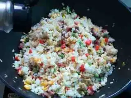 Make Scrambled rice step 9