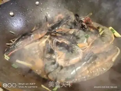 Make Red burning shrimp step 4