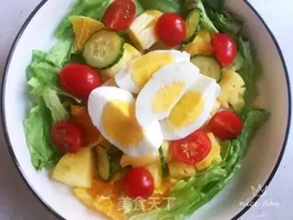 Make Fruit and vegetable egg salad step 7