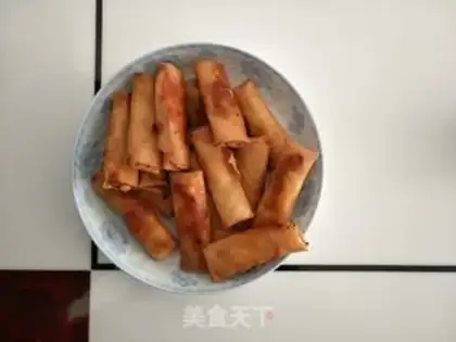 Make Spring rolls step 4