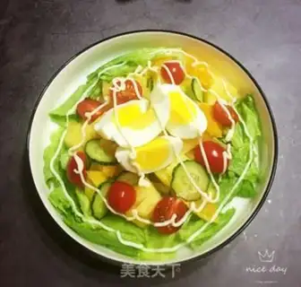Make Fruit and vegetable egg salad step 8