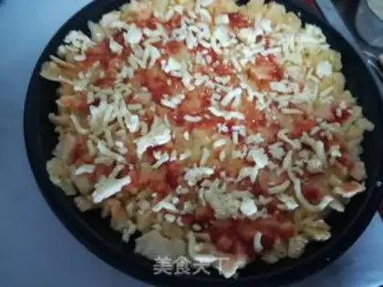 Make Egg bun pizza step 5