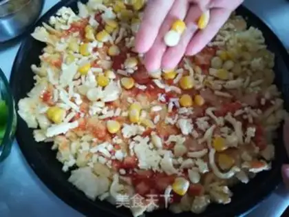 Make Egg bun pizza step 6