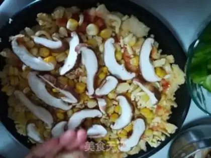 Make Egg bun pizza step 7