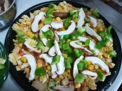 Make Egg bun pizza step 8