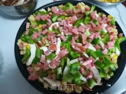 Make Egg bun pizza step 9