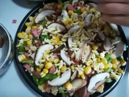 Make Egg bun pizza step 10