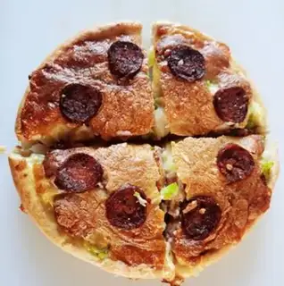 Make Black pepper sausage pizza step 12