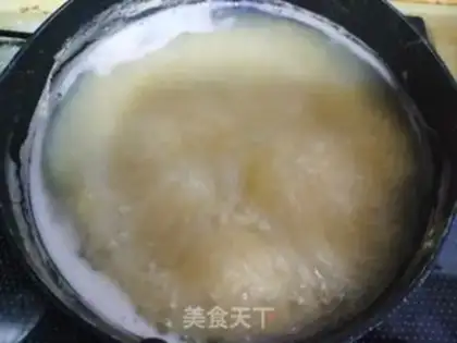 Make Red sugar rice congee step 2