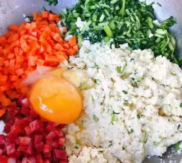 Make Vegetables when weenie tofu step 5