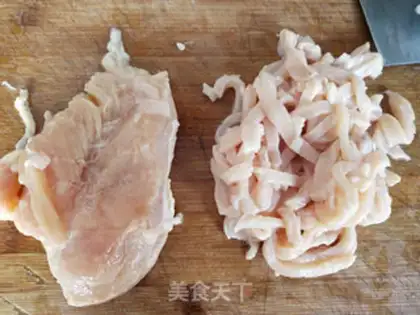 Make Spring-fried chicken silk step 3