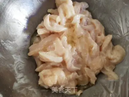 Make Spring-fried chicken silk step 7