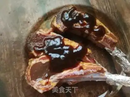 Make Black pepper, French lamb chops step 1