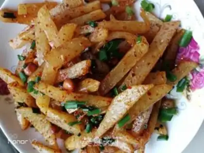 Make Spicy potatoes step 10
