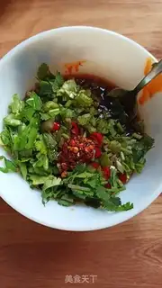 Make Pineflower egg and tofu step 5
