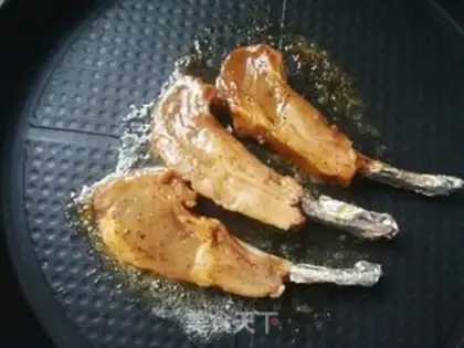 Make Black pepper, French lamb chops step 10