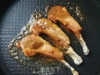 Make Black pepper, French lamb chops step 11