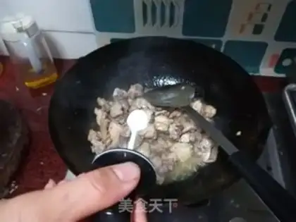 Make Scrambled chicken step 5