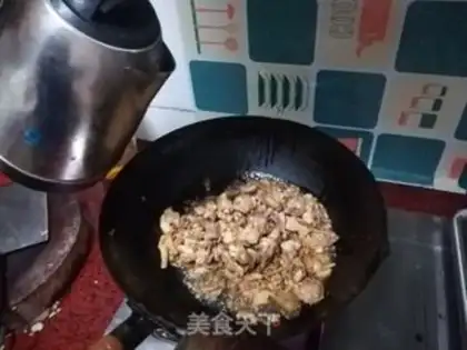 Make Scrambled chicken step 8