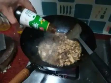 Make Scrambled chicken step 9