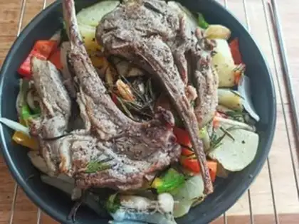 Make French weed roasted lamb chops step 8