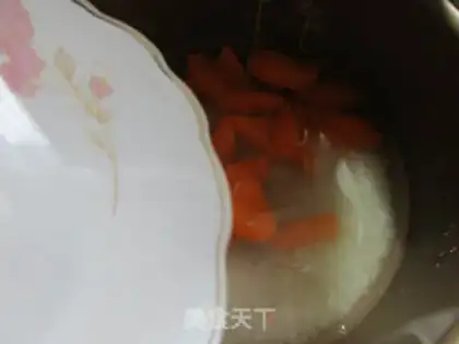 Make Carrot and rice congee step 2