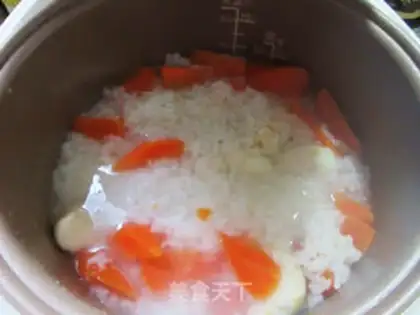 Make Carrot and rice congee step 5