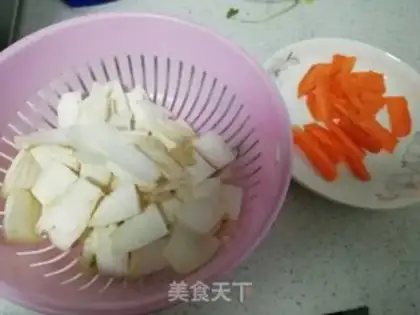 Make Fried apricot step 1