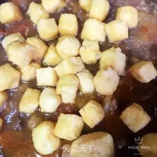 Make Tomato oil and tofu stew step 11