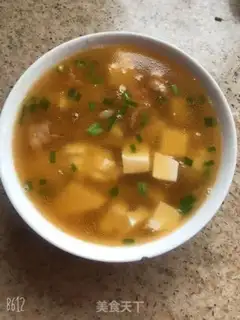 Make Meat-swipe tofu soup step 5