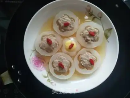 Make ♪ Vacuate meat and flowers ♪ step 7