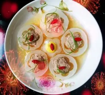 Make ♪ Vacuate meat and flowers ♪ step 8