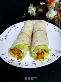 Make Pancake breakfast roll step 10