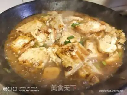 Make Onion bean sauce and tofu step 4