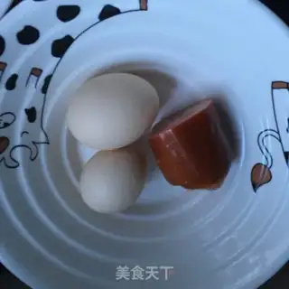 Make Sour egg and ham noodles step 2