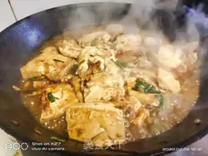 Make Onion bean sauce and tofu step 5