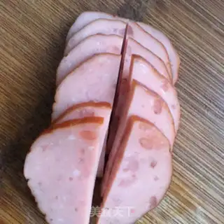 Make Sour egg and ham noodles step 4