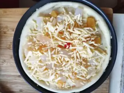 Make A simple fruit pizza step 9