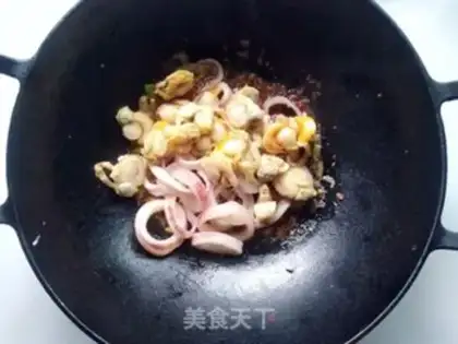 Make A fan of scallop squid step 5