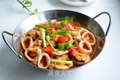 Make A fan of scallop squid step 8